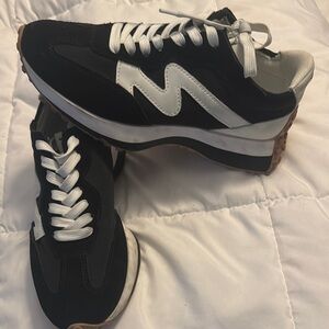 Steve Madden Black and White Sneakers